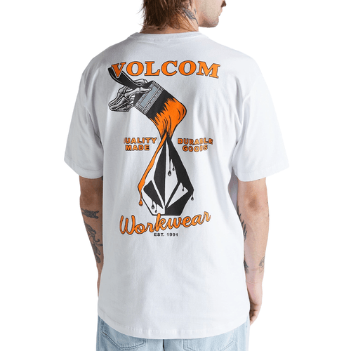 Camiseta Masculina Volcom Enamel BRANCO-VLTS010593- -1-